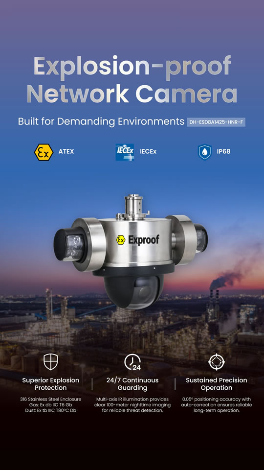 Türkiye’de exproof kamera çözümleri – ATEX ve IECEx sertifikalı patlamaya dayanıklı endüstriyel güvenlik kameraları | exproofstore.com