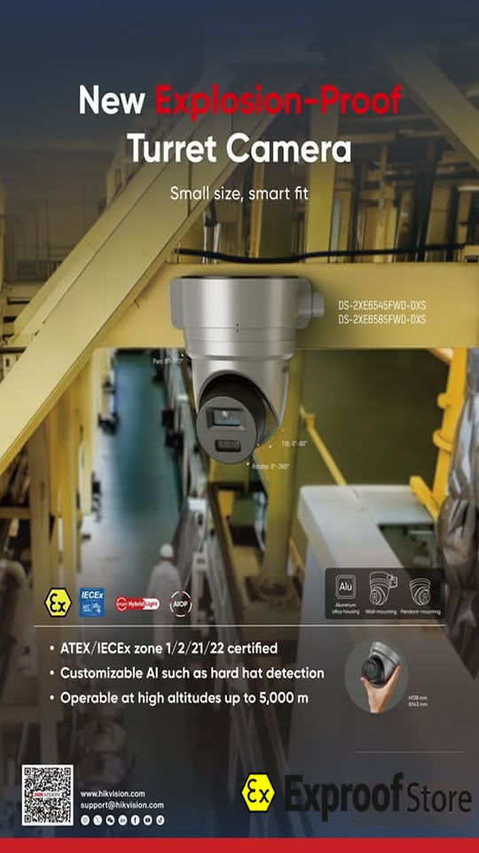Türkiye’de exproof kamera çözümleri – ATEX ve IECEx sertifikalı patlamaya dayanıklı endüstriyel güvenlik kameraları | exproofstore.com